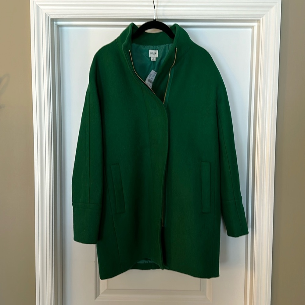 Women’s J. Crew winter coat.  Brand new with tags!  Green, size 4